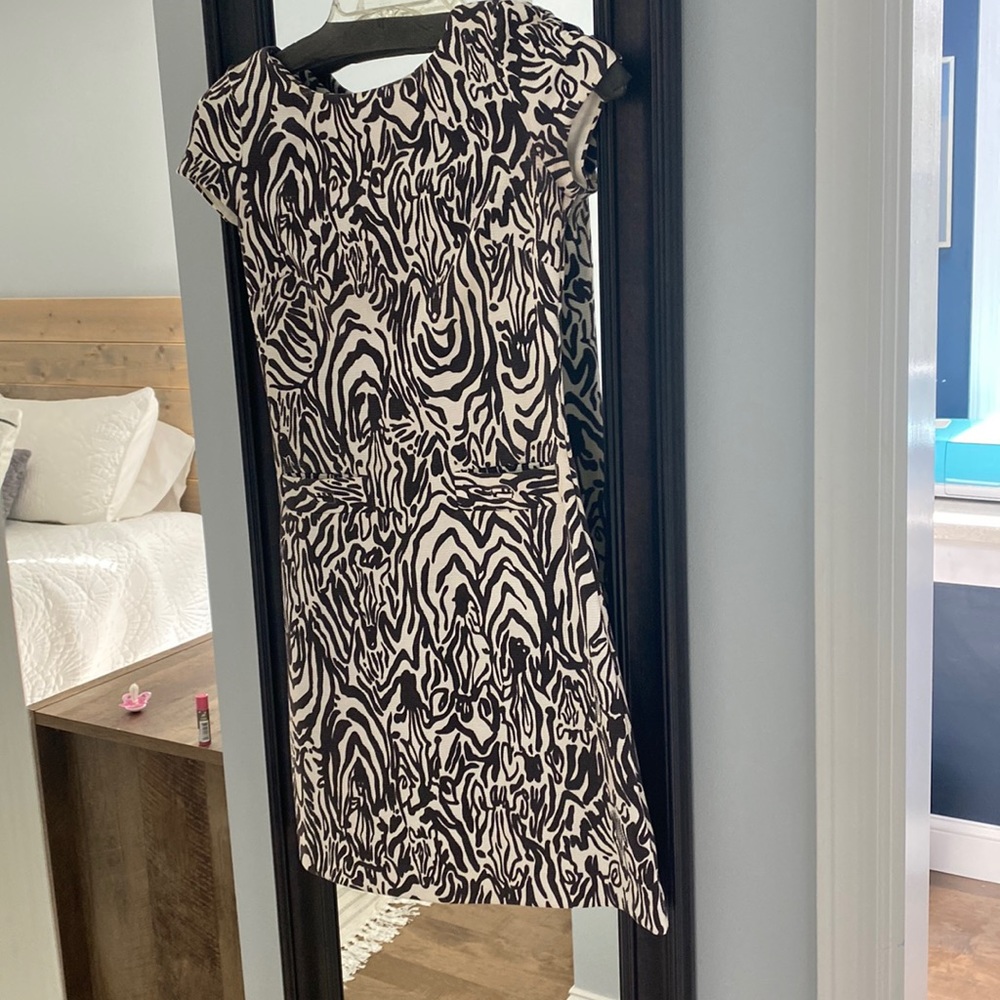 Lily Dress XXS black and white print like new